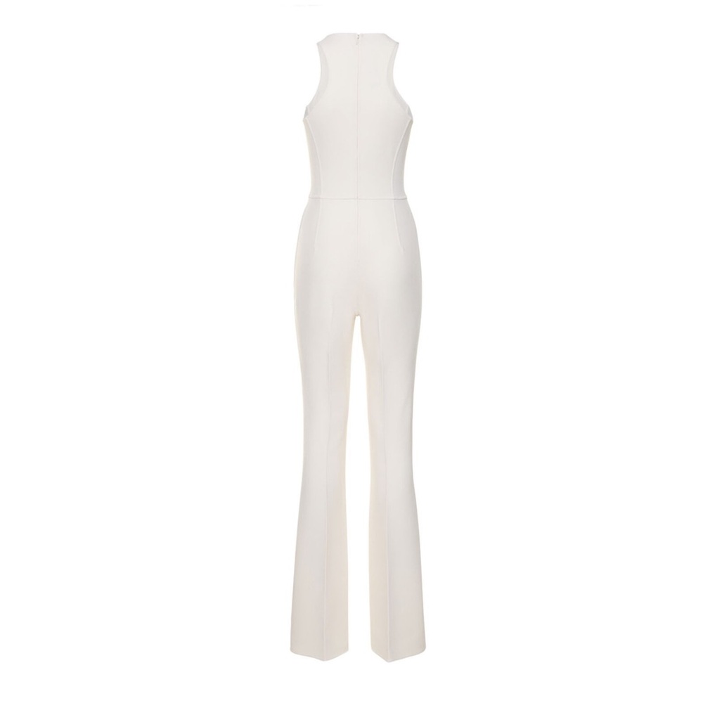 Michael Kors Collection Cream Halter Jumpsuit - Picture 5 of 12